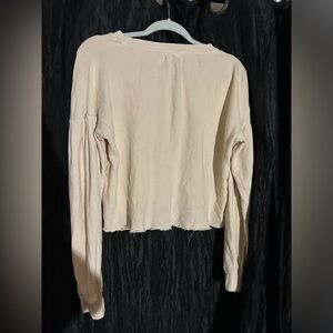 Nation Cream LightWeight Long Sleeve Sweater - Small